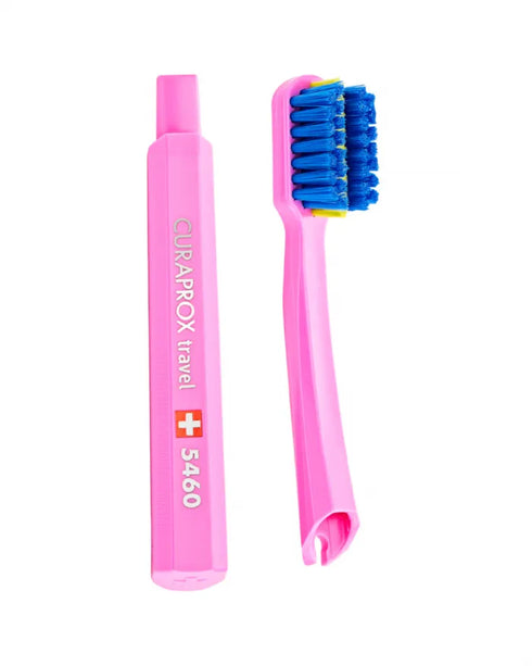 Ortho Toothbrush Travel Set Blue-Curaprox-Matakana Pharmacy